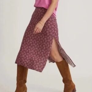 Marine Layer Ryan Fan Block Print Skirt Size 12